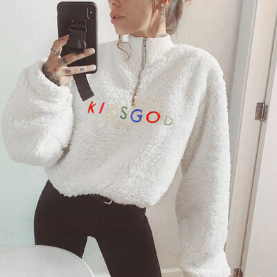 

Tailored Women Solid Top Hooded T-shirt Cropped Long Sleeve Sweatershirt Shirts