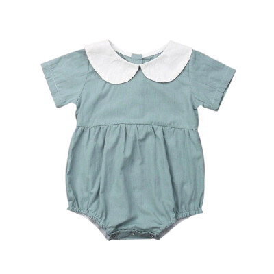 

0-24M Newborn Kids Baby Boy Girls Clothes Summer Short Sleeve Romper Elegant Casual Cute lovely Outfits new born Sunsuit