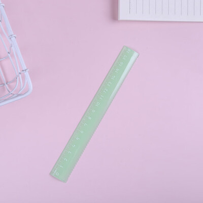 

Toponeto Clear Plastic Straight Ruler Plastic Measuring Tool for Student School Office