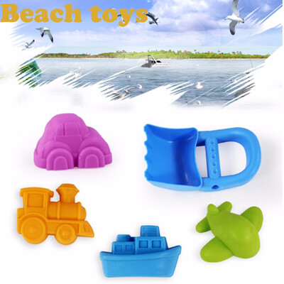 

YIWULA5Pcs Sand Sandbeach Kids Beach Spade Shovel Rake Water Tools Toys For Kids