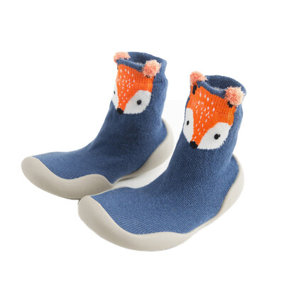 

Newborn Baby Cartoon Rubber Sole Soft Shoes Boys Girls First Walkers Shoes Infant Toddler Soft Sole Anti-slip Shoes Floor Socks