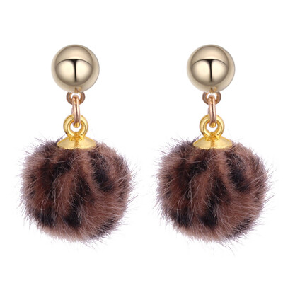 

Fashion Accessories Ball Print Long Earring Hair Drop Crystal Earrings for Women
