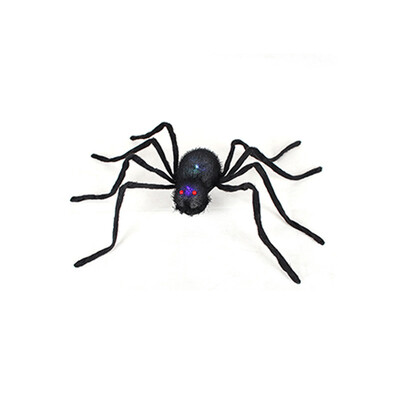 

Halloween Props Spider Giant Spider Web Simulation Plush Bar Decoration Spoof Tidy Toy For Outdoor Garden