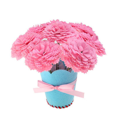 

DIY Handmade Felt Craft Flower Bouquets Potted Plant Kits - Make 8 Flowers for Festival