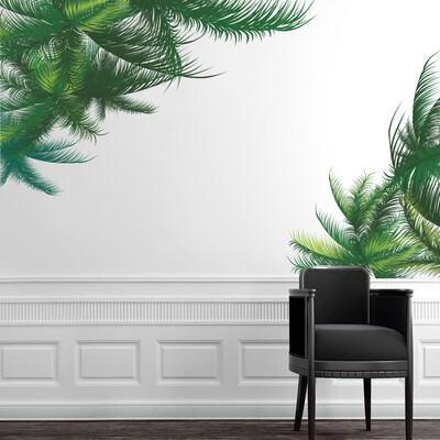 

Gobestart NEW Green Leaf Wall Sticker Background Living Room Art Home Decor Household