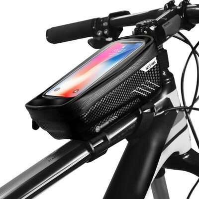 

WILDMAN Bike Waterproof Front Tube Cycling Bag 65 Touch Screen Phone Case