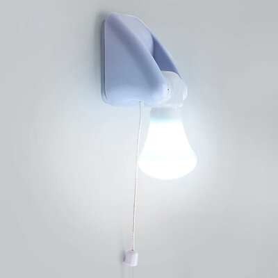 

Wire LED Bulb Portable Cabinet Lamp Night Light Battery Self Adhesive Wall Mount