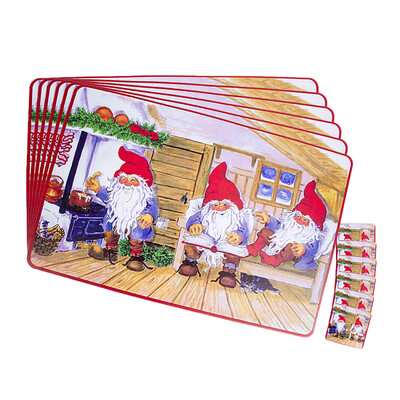 

Siaonvr Bowl Fork Placemat Mat Decoration Home Party Christmas PVC Dining Table Mat