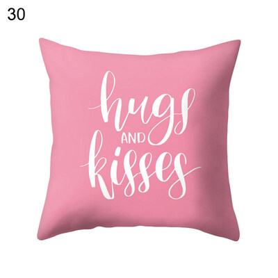 

Love Heart Happy Romantic Pillow Case Cushion Cover Sofa Bed Car Office Decor