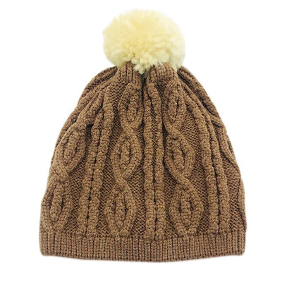 

Baby Hat Baby Hat Winter Newborn Wool Earmuffs Twist Hair Ball Warm Cap