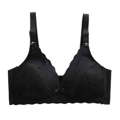

Push Up Women Active Bra Underwear Sexy Solid Wire Free Female Bra Fashion Lace Seamless Padded Bras Cotton Breathable Bralette