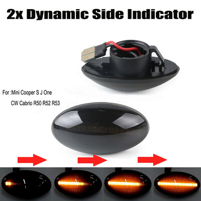 

Flowing Side Marker LED 3528SMD Turn Signal Light Lamp Part For BMW Mini Cooper