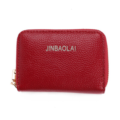 

Gobestart Mens Wallet Leather Credit Card Holder RFID Blocking Zipper Thin Pocket