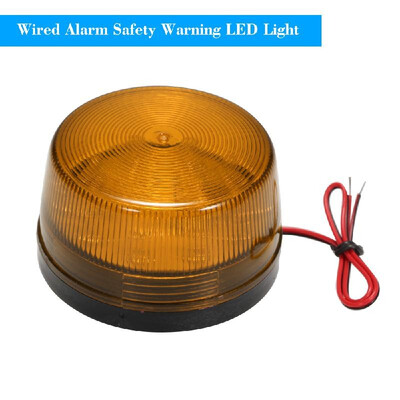 

Wired Alarm Strobe Signal Safety Warning LED Light Flashing Waterproof 12V 120mA Safely Security for Alarm System Red