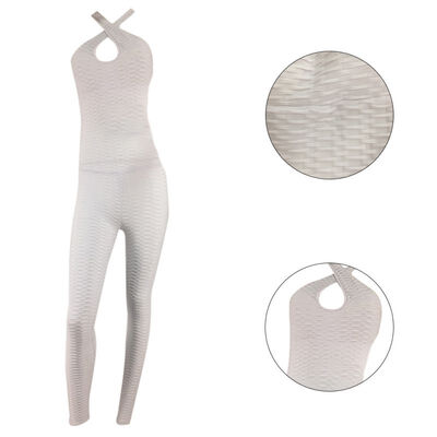 

Textured Hollow Bodysuit Fitness Playsuit Mesh Sexy Women Jumpsuit Tank Romper Catsuit Womens Jumpsuit