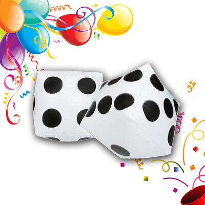 

YIWULA2Pcs 30cm Jumbo Large Inflatable Dice Dot Diagonal Giant Toy Party Air