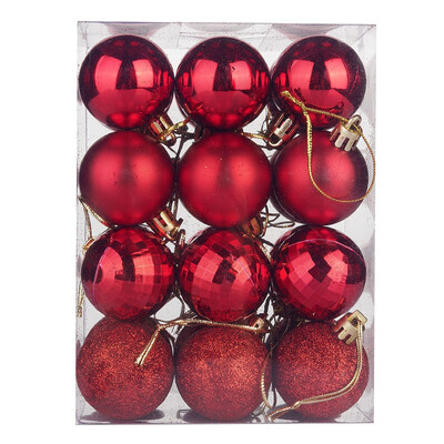 

Gobestart 40mm Christmas Xmas Tree Ball Bauble Hanging Home Party Ornament Decor