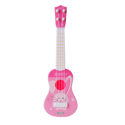 

Tailored Kids plastic Toy Sturdy Ukulele Non-toxic Musical Instrument Preschool Music