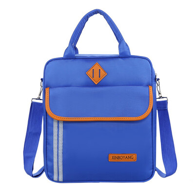 

Children Oxford Cloth Solid Color Kids Messenger Bag Hand Picked Waterproof Hand Thickened Casual School Bags mochila escolar