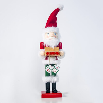

Christmas Ornaments Wooden Painted Santa Claus Snowman Deer Wooden Decorations