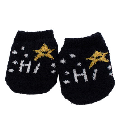 

Autumn Newborn Baby Socks Cartoon Print Sole Soft Sock Boys Girls Infant Toddler Anti-slip Plush Floor Socks