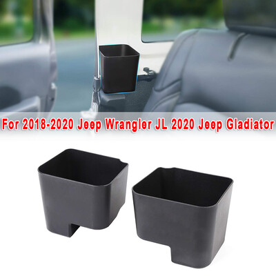 

2pcsSet Storage Boxes Organizer Black For Jeep Wrangler JL Gladiator 2018-2020