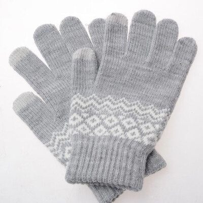 

1Pair Touch Screen Gloves Stretch Knit Mittens Winter Warm Gloves Christmas Gifts for Women Girl