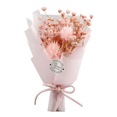 

Romantic Rose Flower Wedding Bridal Mini Dried Flowers Bouquet Birthday Party Valentines Day Home Decoration Christmas Gift