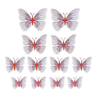 

12Pcs Wall Stickers Colorful PVC Butterfly Shape Wall Decal Sticker Home Living Room Nursery Refrigerator Stickers DIY Art Decorat