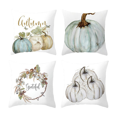 

JPGIF 4PC Halloween Home Car Bed Sofa Decorative Letter Pillow Case Cushion Cover