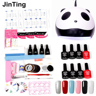 

JinTing nail art set UV LED LAMP Dryer 6 Color Gel Nail Polish Set Nail Tools Gel Varnish lacquer manicure tools kit Pedicure