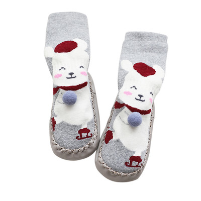 

Small Infant Socks Cotton Socks Kids Baby Cartoon Pattern Anti-slip Socks  M L