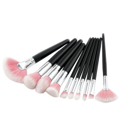 

10Pcs Pro Cosmetic Makeup Brushes Set Powder Foundation Eyeshadow Eyeliner Lip Make up Brush Beauty Tools Maquiagem 3 Colors