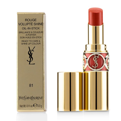 

YVES SAINT LAURENT - Rouge Volupte Shine - 81 Corail Aviator 32g011oz