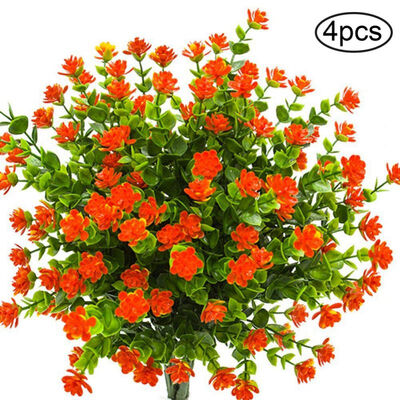 

14PCS Plastic Artificial Orchid Flower Branches Fake Plant Greenery Stem Indoor Outside Home Home garden Party Decor Flower