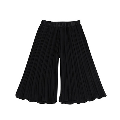 

Baby Girls Summer Wide Leg Pants Sports Casual Toddler Solid Pattern Short Trousers