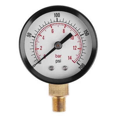 

18inch NPT Side Mount 0-200psi 0-14bar Pressure Gauge Dial Air Compressor Meter Hydraulic Pressure Tester Gauge