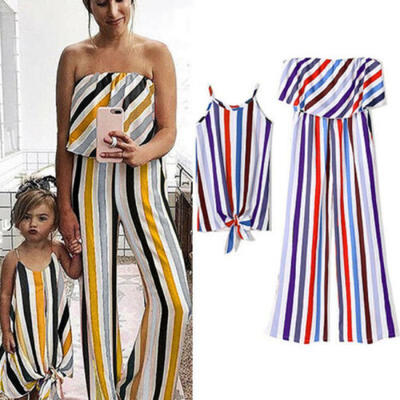 

Family Clothes Ladys Mother Daughter Matching Kids Girls Jumpsuit Outfits USA