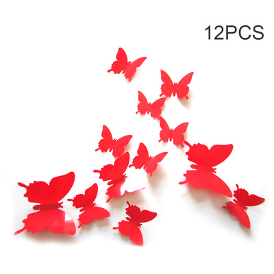 

Mural Simulation 3D Butterfly Stereoscopic Hot Fashion Style Curtain Wall Sticker Living Room Home Decoration Multicolor Butterfly