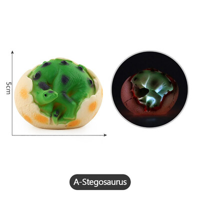 

Siaonvr Novelty Simulation Glowing Dinosaur Egg Light Model Childrens Toys Gifts