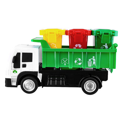 

Siaonvr Remote Control Rubbish Truck 4 WD Recycling Garbage Truck with Garbage Cans