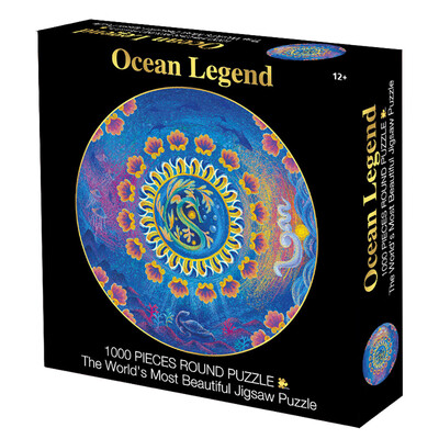 

YIWULASelling Round Puzzle Ocean Legend 1000 Capsules Jigsaw Puzzle Toy Brain Game