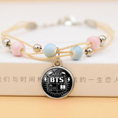 

Kpop BTS Bangtan Boys League Rope Gemstone Bracelet