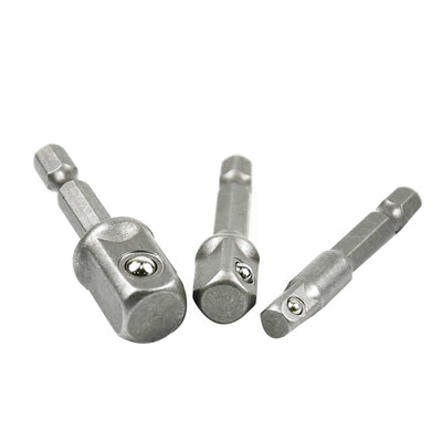 

3PCS 12 14 38 Inch Socket Bits Adapter Set Hex Drill Nut Driver Power Shank Connecting Rod Head