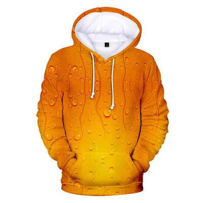 

Toponeto Mens Beer Festival New Style 3D Printing Long Sleeve Hoodies Sweatershirt Tops
