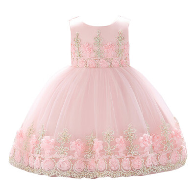 

Baby Girls Party Dress 2019 Elegant Girl Evening Dress For Wedding Birthday Kids Dresses For 0-2T