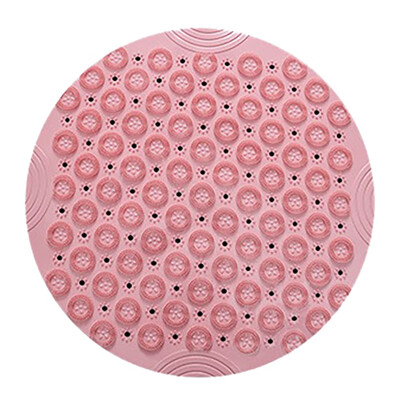 

Drainage Bath Mat Foot Brush Dead Skin Massage Mat Bath Shower Mat Shower Carpet PVC Round Bathroom Mat Anti-Skid Mat