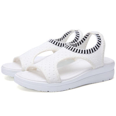 

Women Sandals 2019 New Female Shoes Woman Summer Wedge Comfortable Sandals Ladies Slip-on Flat Sandals Women Sandalias size35-43