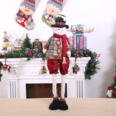 

Siaonvr Cute Santa ClausElKSnowman Stereo Doll Christmas Retractable Christmas Do
