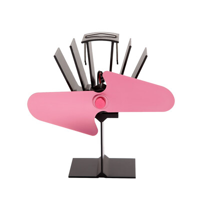 

Black Fireplace Heat Powered Stove Fan Home Efficient Heat Distribution Log Wood Burner Friendly Quiet Fan